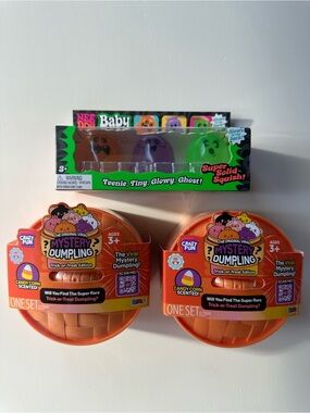 NeeDoh Baby Boos and RMS Mystery Dumpling Bundle - listing includes all 3